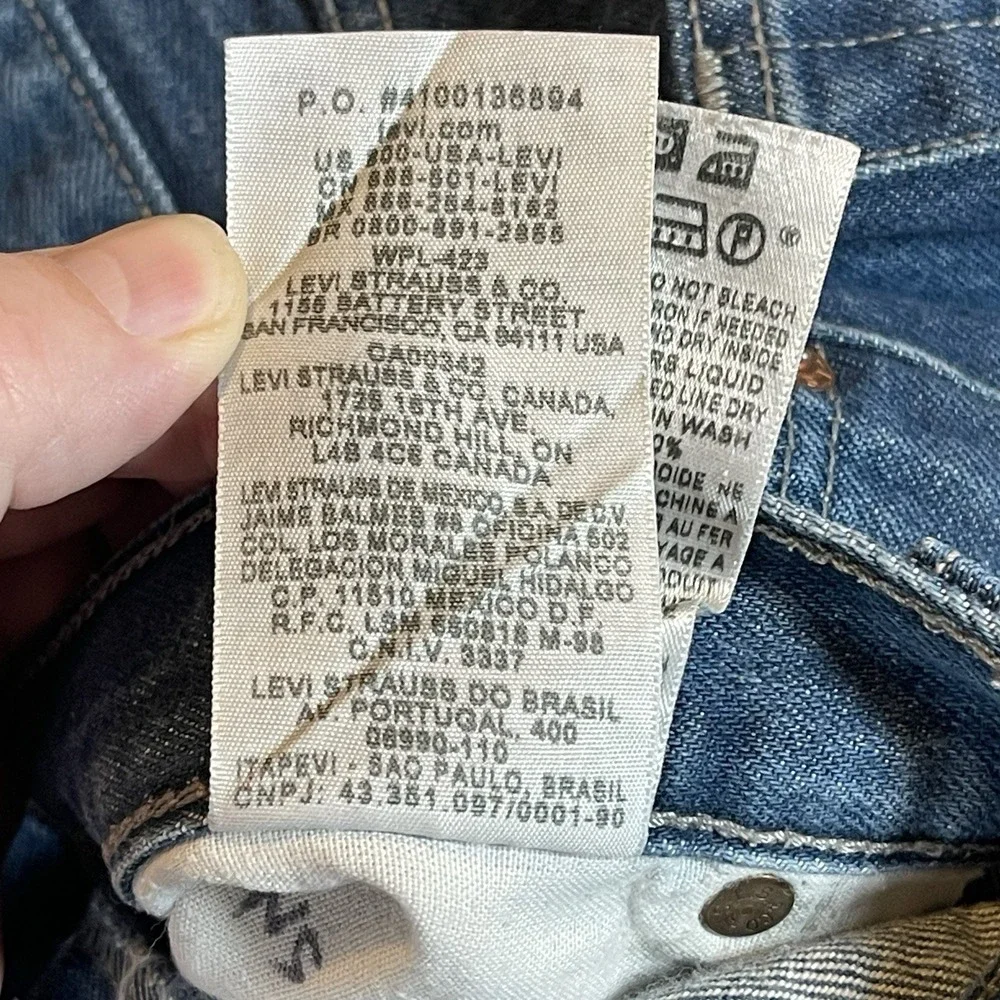 Levi's Mens 501 XX Jeans Tag 42x32 Fits (40x32) Straight Leg Button Fly 5-Pocket